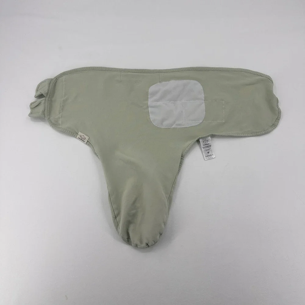 KeaBabies Soothe Swaddle Wrap Sage Green Organic Cotton 0-3M OS